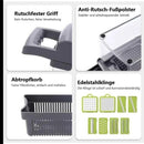 Gemüseschneider Multifunktions, 14 in 1 Mandoline Gemüsehobel Edelstahl, Obst und Gemüse Schneider Manuell-Zwiebelschneider, Obstschneider14in1