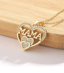 Halskette Mama Anhänger - Schmuck Geschenk, Farbe Gold