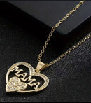 Halskette Mama Anhänger - Schmuck Geschenk, Farbe Gold